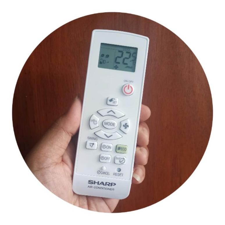 Remot AC Sharp Original J-TECH Inverter CRMC-A998JBEZ DiM