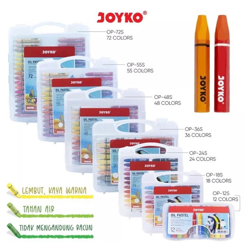 

Hj-45 Oil Pastel/Crayon Joyko 12 18 24 36 48 55 Warna Hj-45