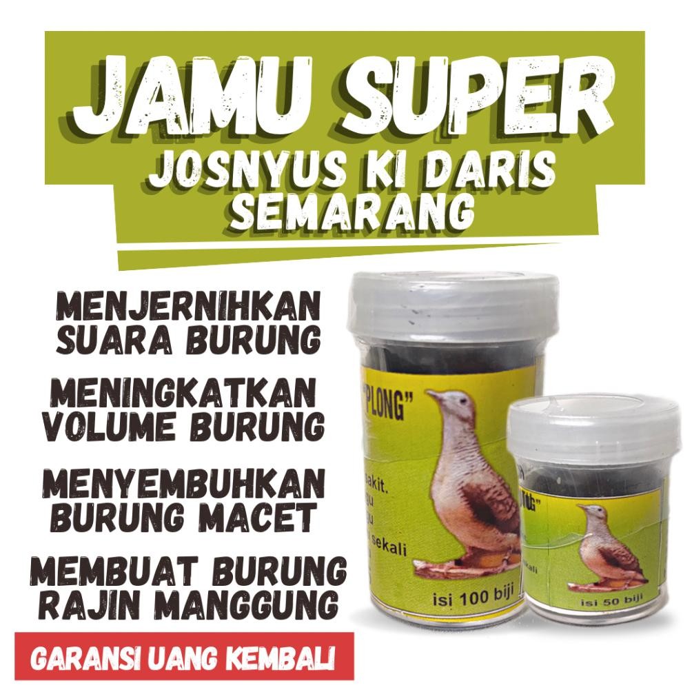 JAMU  PIL OBAT PAKAN VITAMIN BURUNG PERKUTUT GACOR BANGKOK BALI JOSSNYUSS KI DARIS DiM