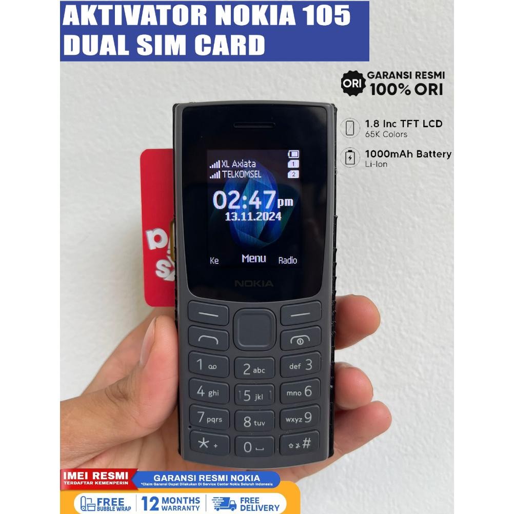 HP AKTIVATOR NOKIA DUAL SIM ON REGISTRASI KARTU SIMCARD TELPON SMS 0 7 P DiM