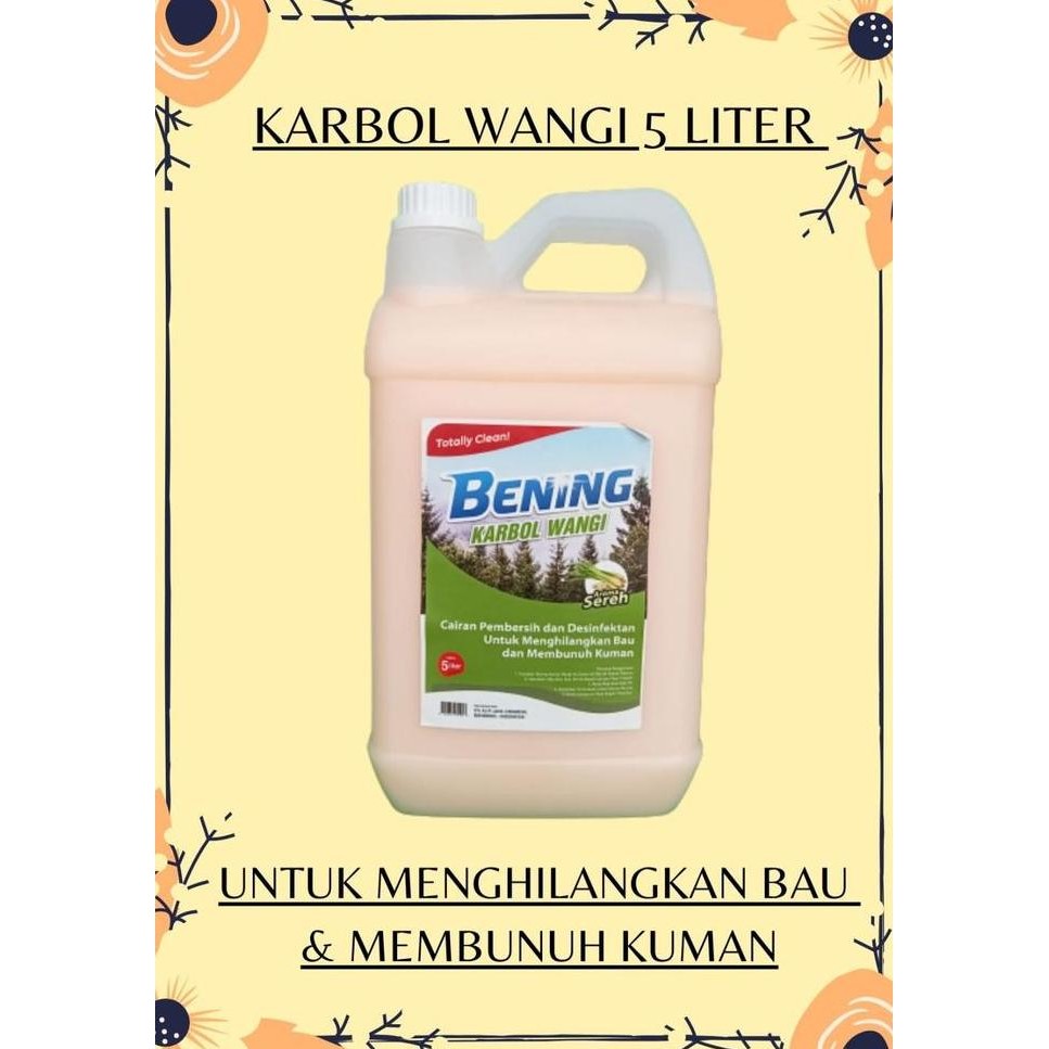 Karbol Sereh 5 Liter Bandung, Cairan Karbol Pewangi Kamar Mandi Lantai Best Seller