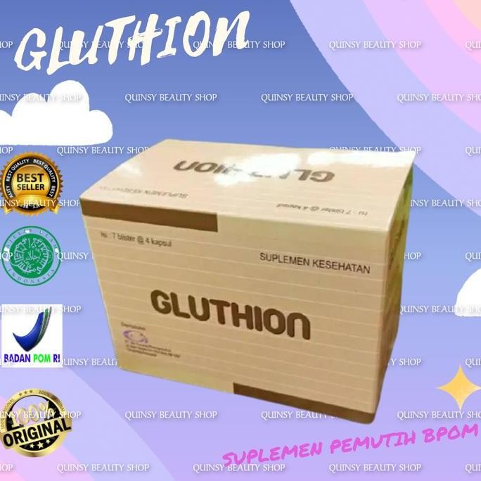 TERLARIS - GLUTHION kapsul whitening / pemutih aman REGISTRASI BPOM