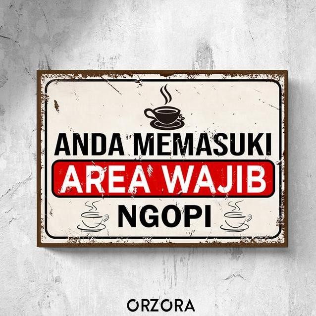 Poster Cafe Hiasan Dinding Cafe Poster Kopi Kado A7