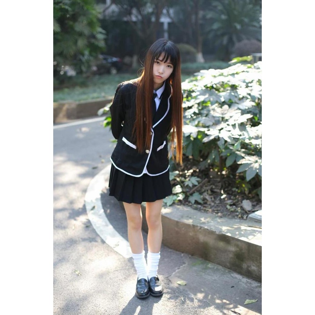 CC-112 BLAZER HITAM SERAGAM SEKOLAH JEPANG KOREA UNIFORM SEIFUKU KPOP