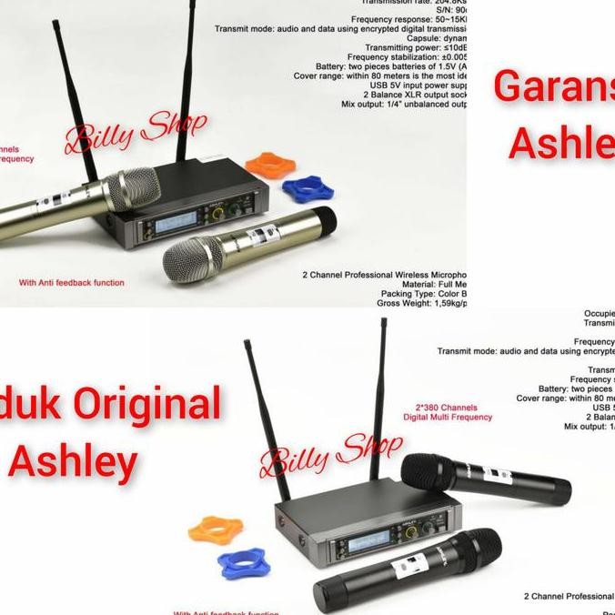 Ashley MC PRO Mic Wireless Original - Microphone Tanpa Kabel by Ashley