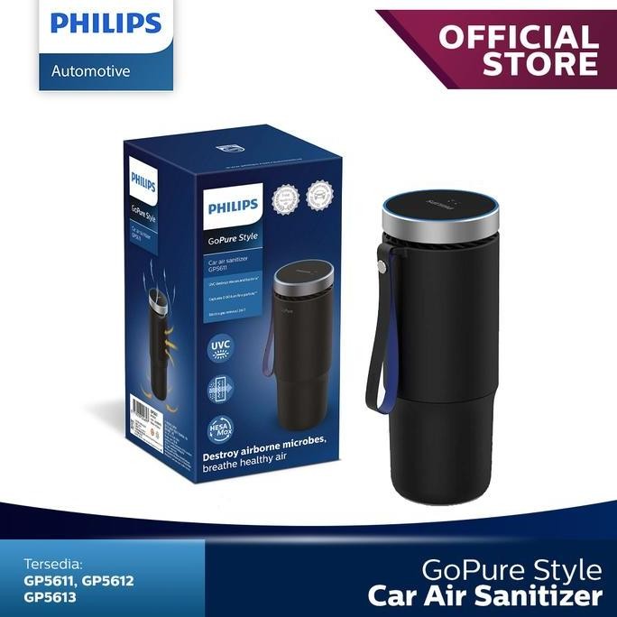 Air Purifier Mobil Philips GoPure GP5611 Black | Filter Udara Interior Portable
