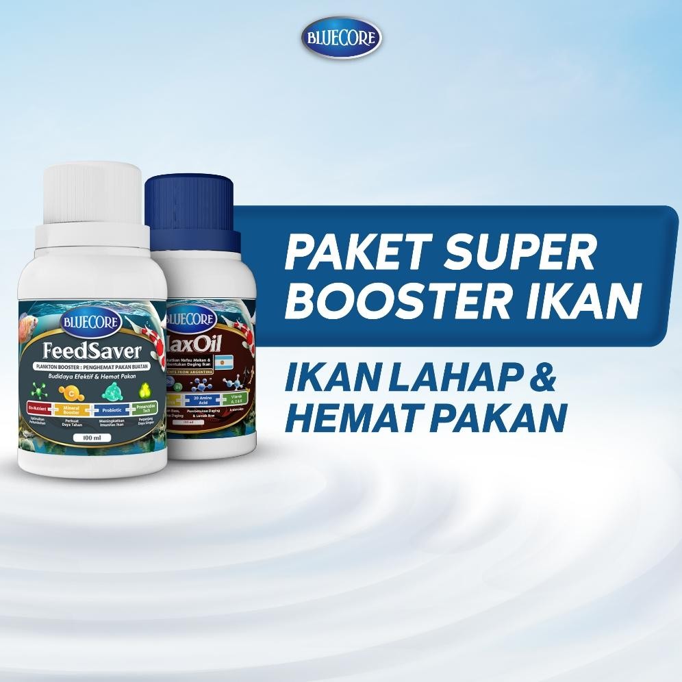 Paket Super Booster Ikan dengan plankton booster & minyak ikan untuk Hemat Pakan dan Perangsang Nafs