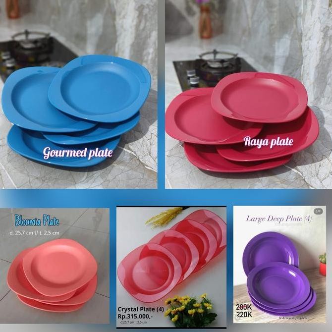 piring tupperware/blossom plate/large deep plate/blomia plate