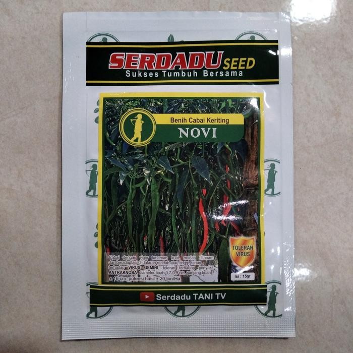 Bibit Cabe Merah Keriting Novi 15 Gram - Benih Cabai Novi - Cmk Novi Original Dan Terpercaya