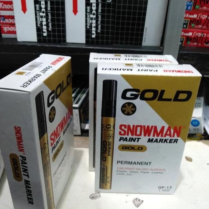 

Spidol Snowman Gold Permanen New Stok