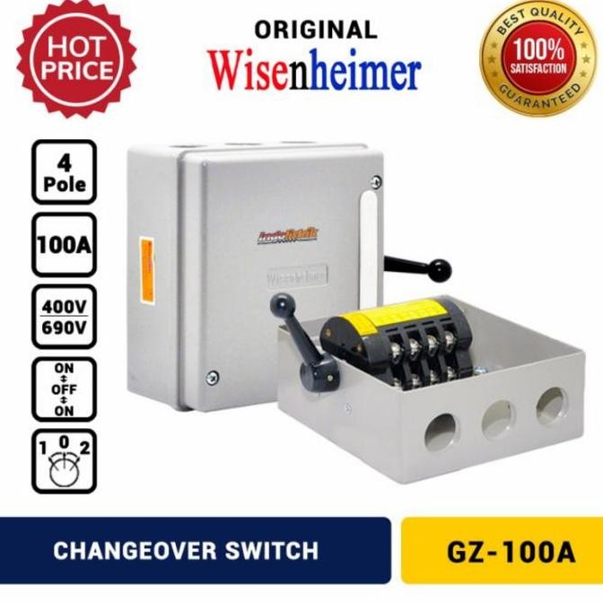 Ohm Saklar Genset 100A 4P Merk Wisenheimer