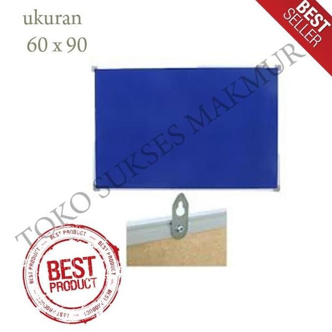 

Papan Mading / Softboard Bludru Sakana 60 X 90 Cm Gantung New Stok