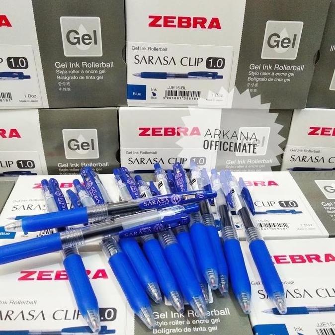 

Pulpen Gel Sarasa Clip 1.0 Mm Biru By Zebra New Stok