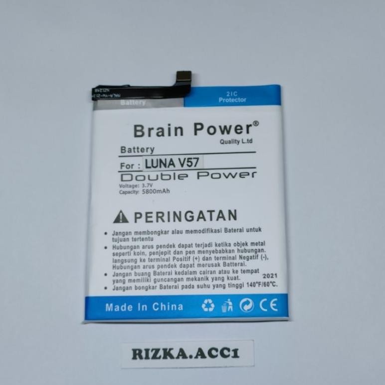 Ready_Stock_Cod Baterai Batre Bt Persamaan Luna V57 V 57 Double Power Battery Batrai Hp Sd83