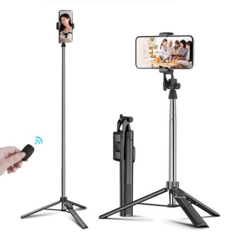 [Kecil Tongsis Tripod 3In1, Bluetooth, Selfie, Tripod, Panjang Max 168Cm, Hp Dan Kamera In-129