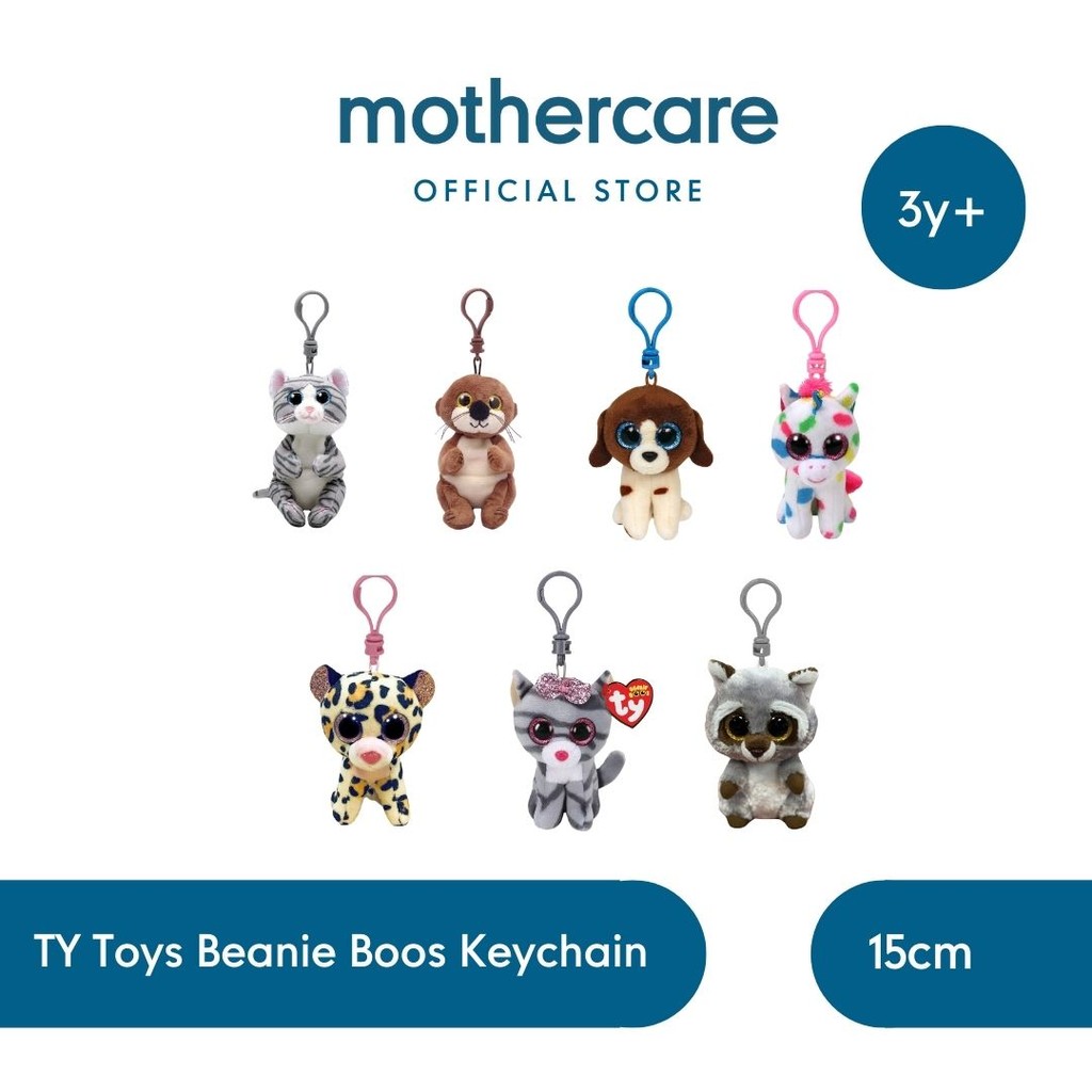 TY Toys Beanie Boos Plush Keychain - Gantungan Kunci Bag Charm Boneka