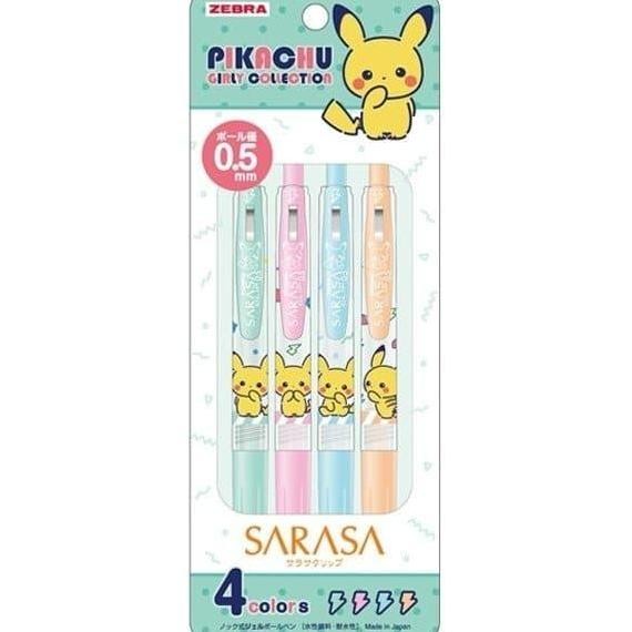 

Sarasa Pikachu Set 4 Girly Collection New Stok