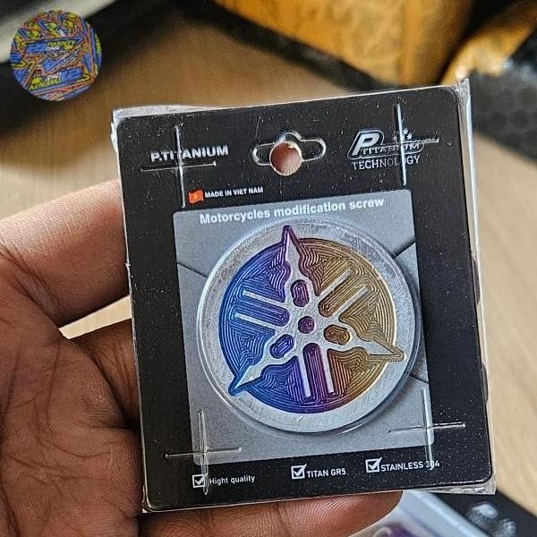emblem logo yamaha titanium nmax aerox original p.titanium vietnam