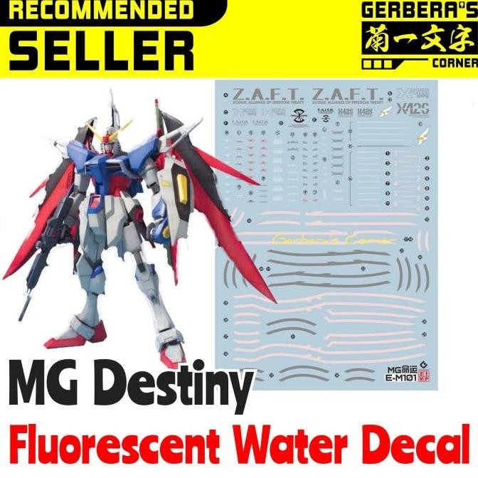 Fluorescent Water Decal MG Destiny Evo Studio