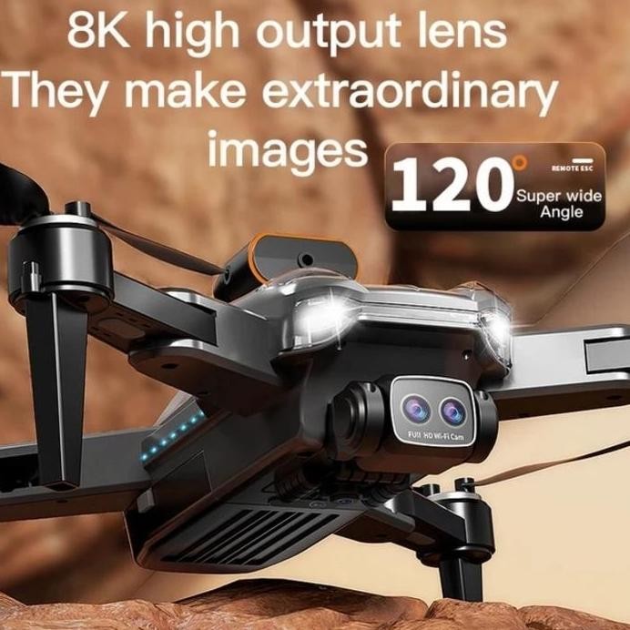 ready Drone P11S Max Dual Camera 4K Optical Flow Anti Tabrak Vs K101 Max