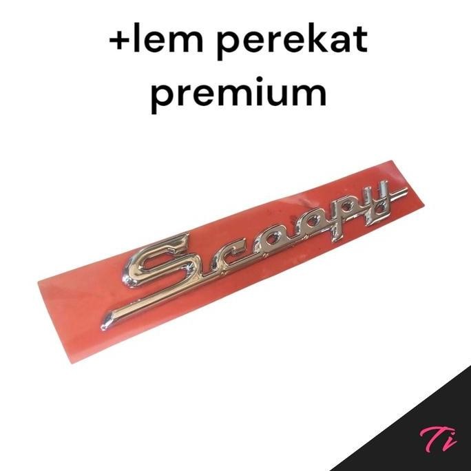 Logo Emblem Scoopy 3D 2014-2016 Lem Perekat Premium