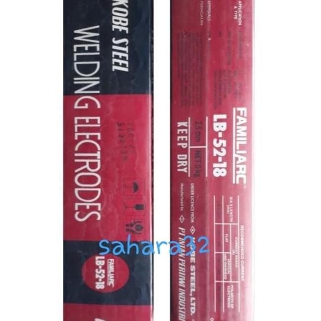 ready !!! Termurah Kawat las Kobe LB52-18 (7018) 2,6mm