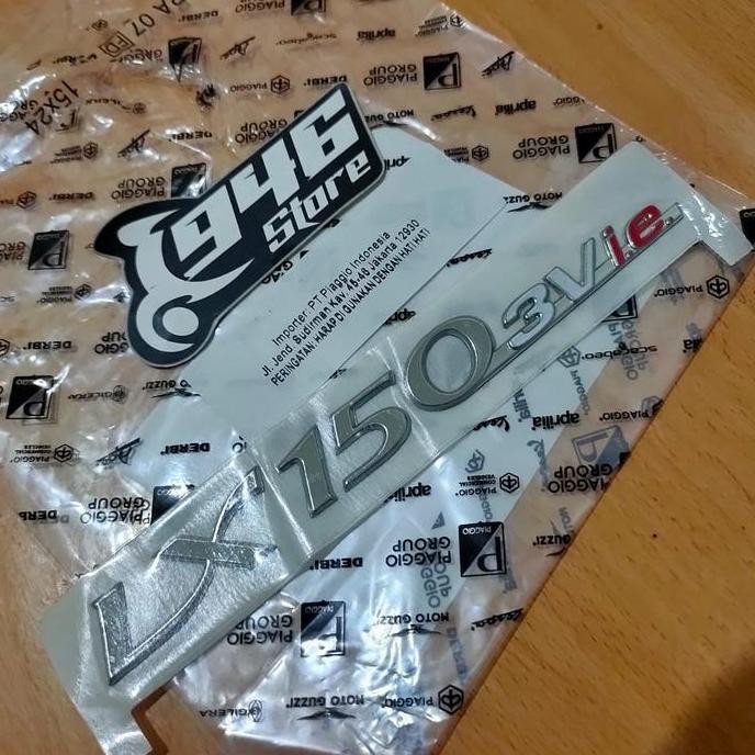 Sticker Emblem Vespa LX 150 3V Bodi Samping Original