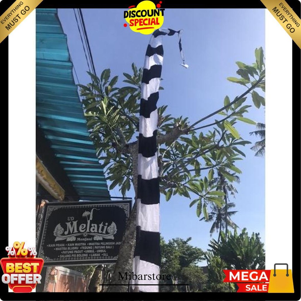 Umbul Umbul Bali Poleng Pontang 5 Mtr Termurah Banget