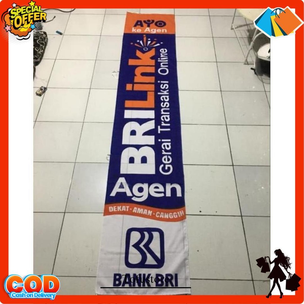 Umbul Umbul Agen Brilink Ukuran : 60 X 300Cm Terlaris