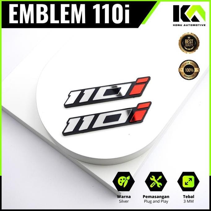 EMBLEM UNIVERSAL VARIO 110 110i STICKER TIMBUL 3D 110 110i SEPASANG