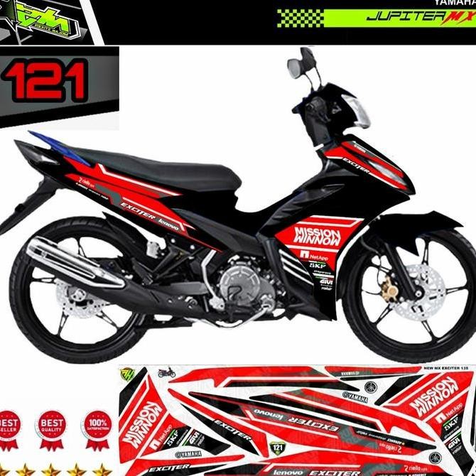 Decal Sticker Striping Variasi Jupiter Mx 135 New 2011-2016-NJMX MISSI