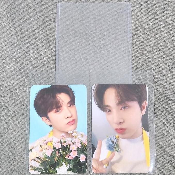 Junghwan 2 Photocard + Toploader - Official from TREASURE Merch Blooming Tincase Top loader PC kit