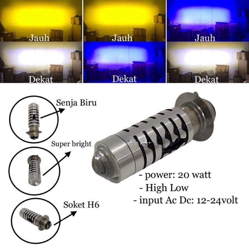 Ttp Lampu Led Motor 2 Warna | Led Motor Universal | Bohlam Led Motor High Loo