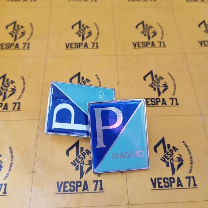 Emblem P Coret Vespa Matic(Original Piaggio)