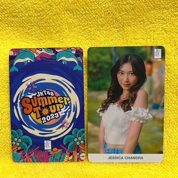 Photocard jkt48 jessica chandra summer tour official