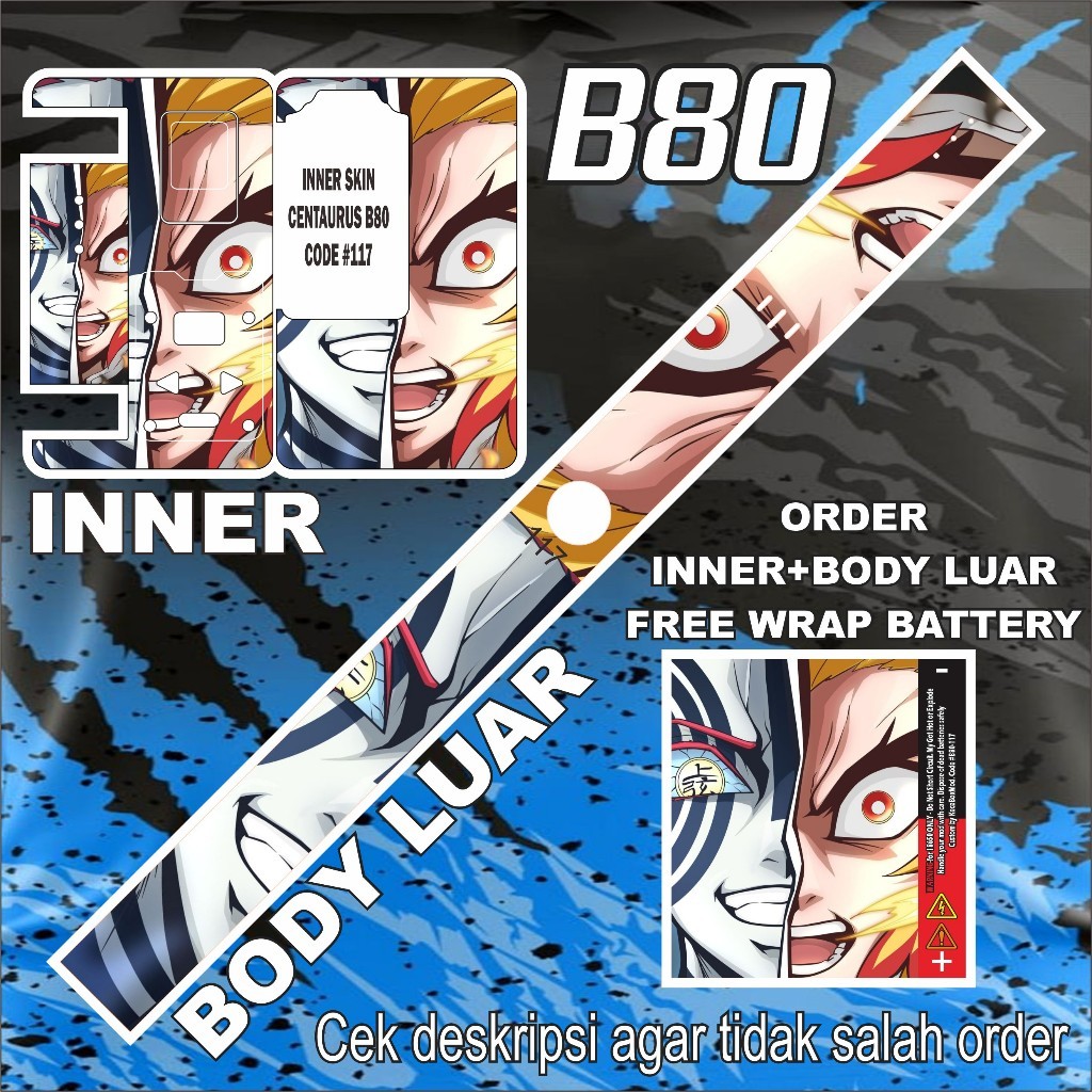 

Get2pcs Stiker B80 117 Garskin Casing Motif Dan Bisa Custom Bayar Ditempat