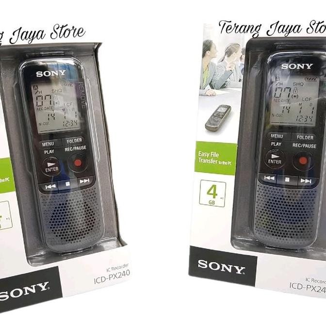 Voice Recorder Sony ICD-PX240 Perekam Suara SONY ICD-PX240 Voice Digital Recorder Sony PX240