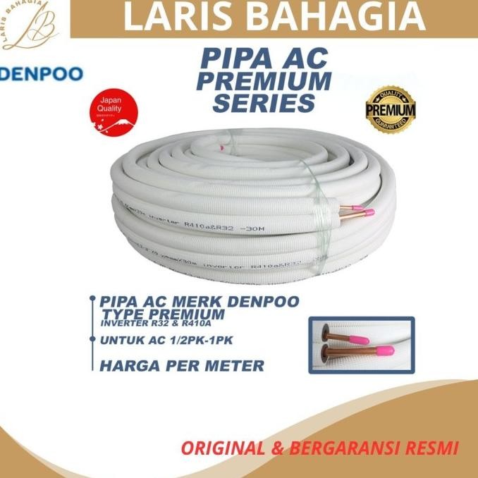 Pipa AC PREMIUM DENPOO (AC 1/2 PK - 1 PK) PER METER DiM