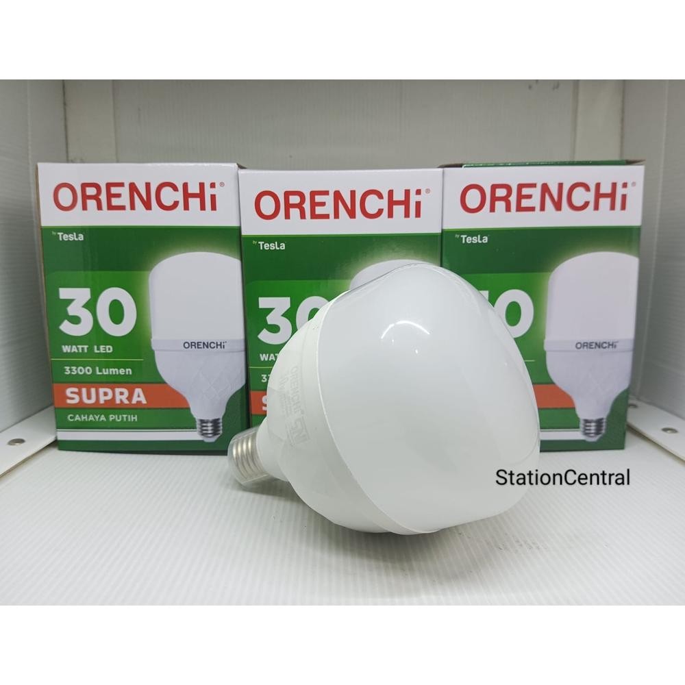 Lampu LED Orenchi Supra 30 Watt 30Watt Cahaya Putih / Lampu Murah Supra 30 W 30W SNI by Tesla DiM