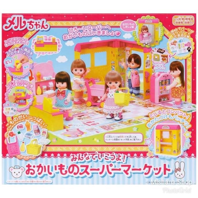 Mainan Rumah Supermarket Boneka Mell Chan HOUSE Ori Mellchan Doll
