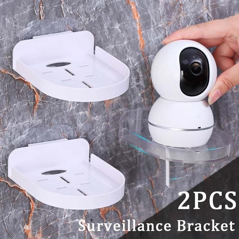 2pcs Bracket Cctv Bardi  Dudukan Cctv Dinding Bracket Cctv Universal Stand Cctv Tempel DiM