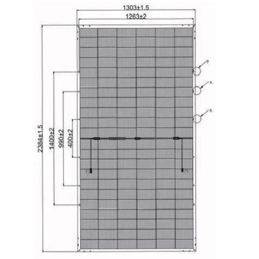 Promo Solar Panel Surya 710Wp Mono Solar Cell 710 Wp Halfcut - 710Wp + Packing Kayu