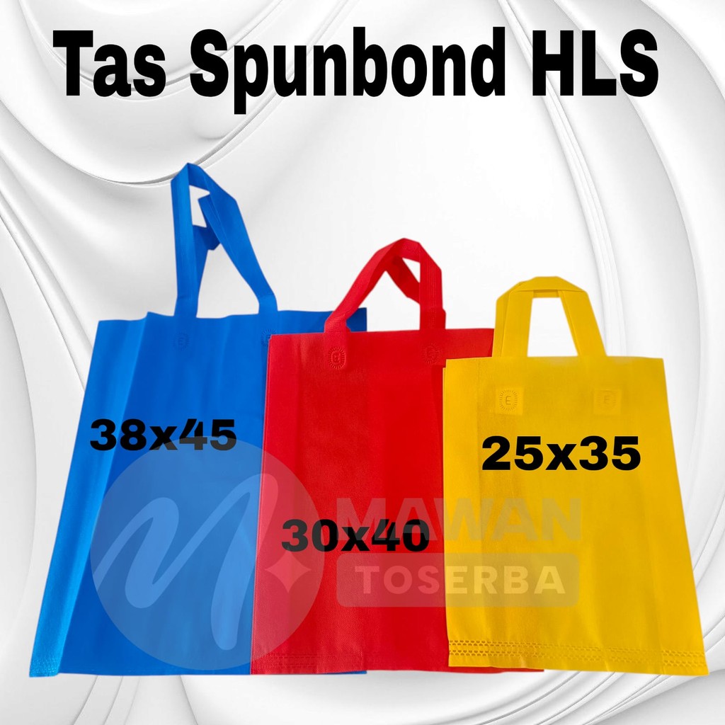 

Tas Kain Spunbond Goodie Bag Tote Bag Tali Ukuran Jumbo Besar Kecil 25x35 , 30x40 , 38x45 Untuk Kantong Belanja Lipat Souvenir Tas