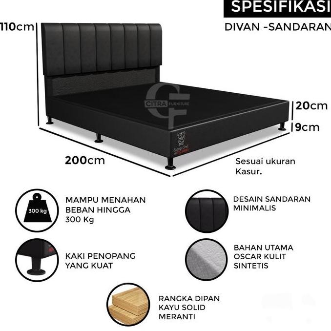 Promo Guhdo Springbed New Prima 90X200X25 - Full Set | Gudho Spring Bed