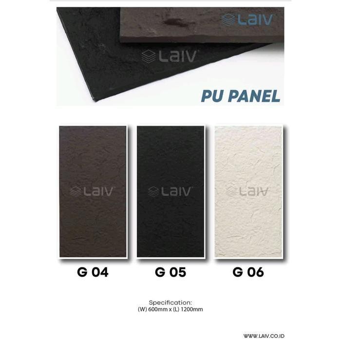 Wall Panel Dinding Pu Panel / Pu Stone / Pu Outdoor Tahan Cuaca Original Dan Terpercaya