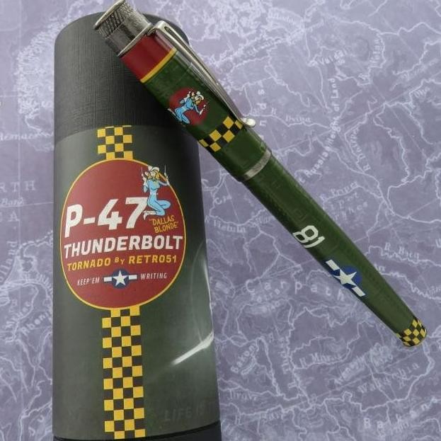 

Retro 51 Tornado Fountain Pen P-47 Thunderbolt New Stok