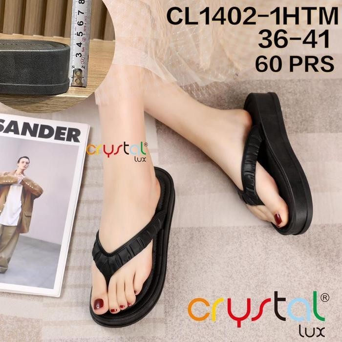 Sandal Jepit Wedges | Sandal Wedges | Sandal Jepit Jelly Wanita | Cl1402-1Htm