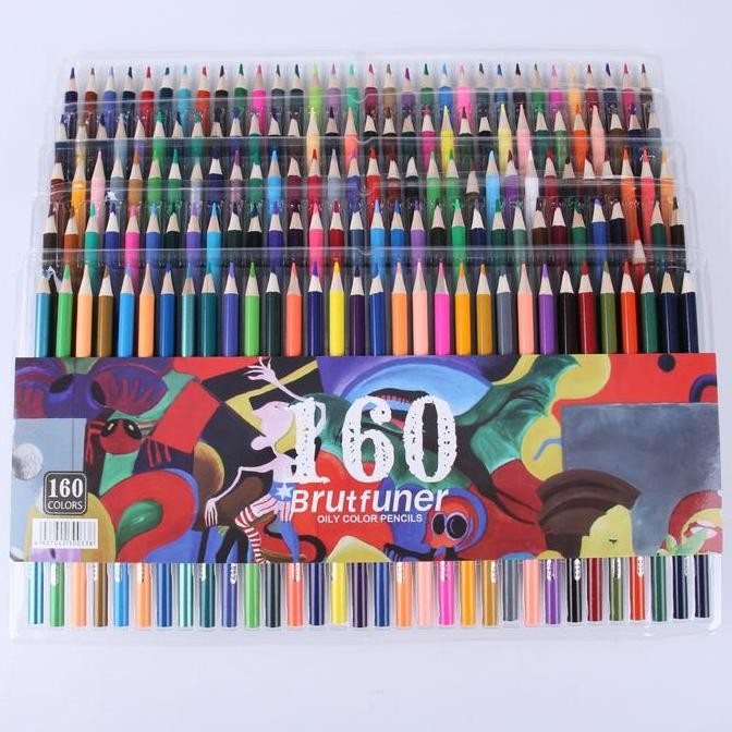 

Pensil Warna Brutfuner Painting Oil Pencil Artist Color Pencil Set 160