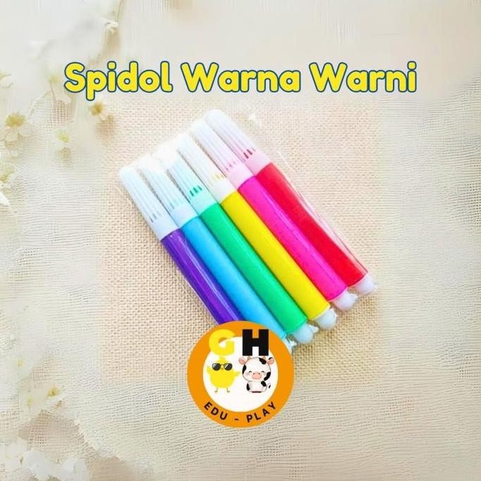 

GHEduplay Spidol Gambar Mini Kecil Mewarna Coloring isi 3 dan 6 pcs Toys