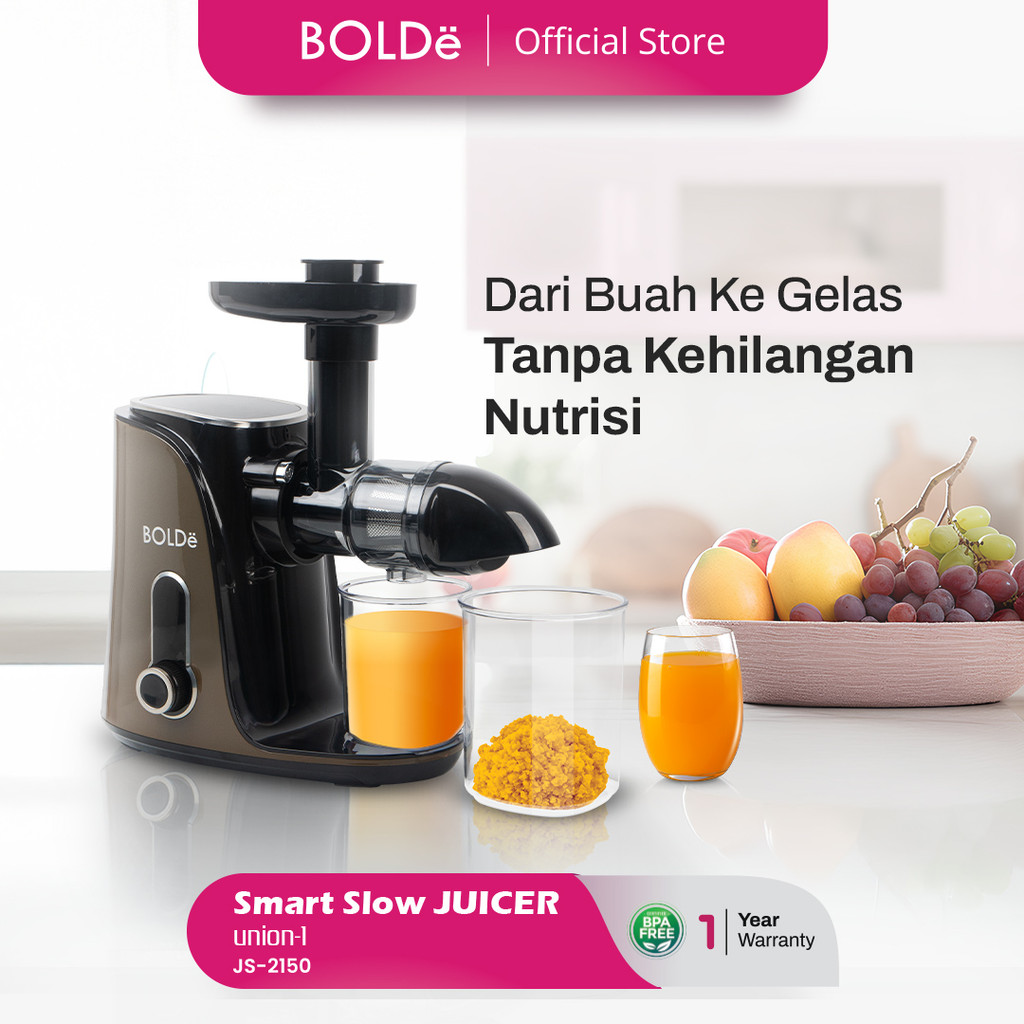 BOLDe Pembuat Jus / Juicer Super Smart Slow Union